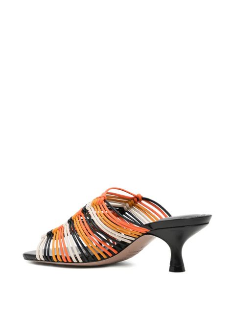 FARM Rio 30mm Macrame sandals - Black