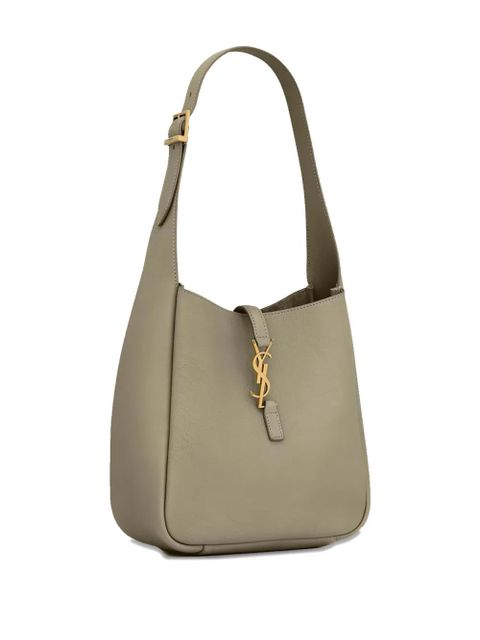 Saint Laurent small Le 5 à 7 logo-plaque tote bag - Green