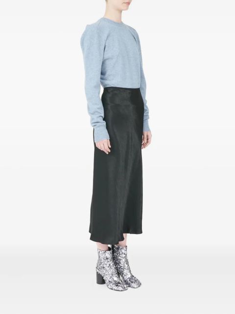 Maison Margiela bias-cut midi skirt - Black