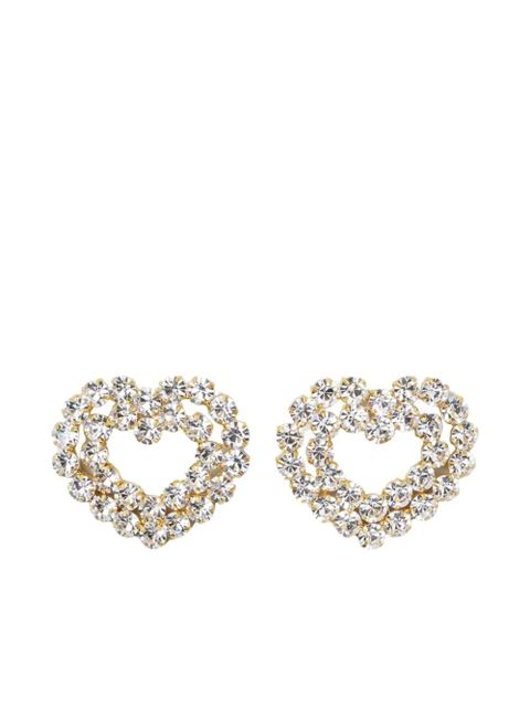 Vanina crystal heart earrings - White - zdjęcie produktu nr 1