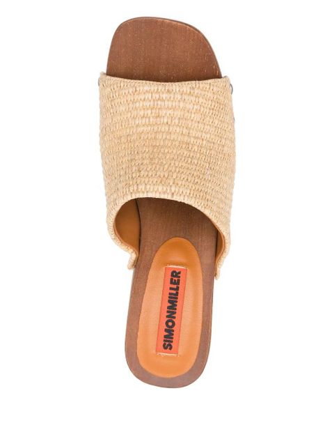 Simon Miller 110mm stud-detail heeled sandals - Neutrals