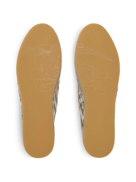 Burberry Check mews espadrilles​ - Pink