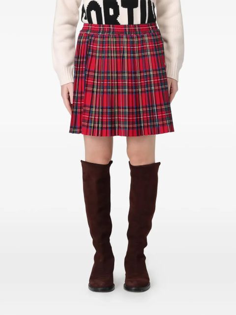 MC2 Saint Barth Tabatha pleated mini skirt - Red - zdjęcie produktu nr 1