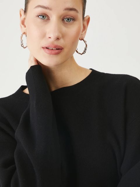 Medicine sweter damski kolor czarny lekki