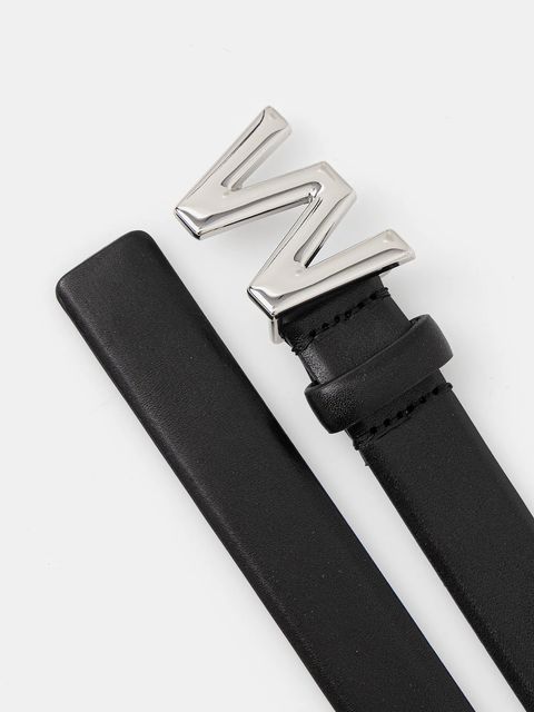 Weekend Max Mara pasek skórzany AWEST damski kolor czarny 2615501034600 - zdjęcie produktu nr 2