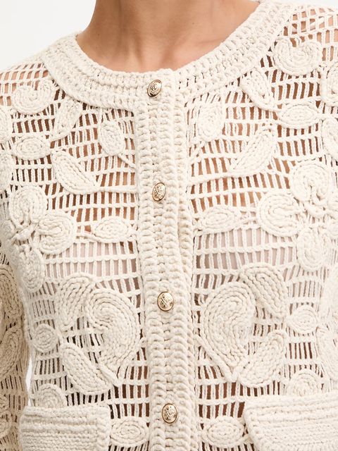 Morgan kardigan damski kolor beżowy MDAF