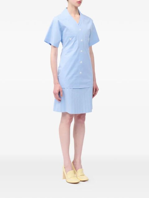 MM6 Maison Margiela patch-pocket shirt - Blue