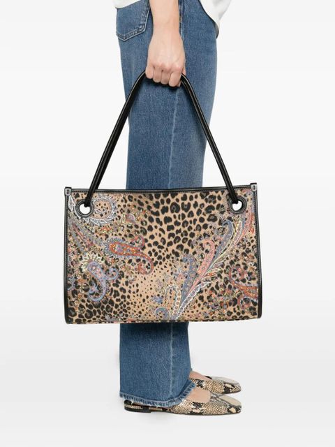 ETRO leopard-print tote bag - Brown - zdjęcie produktu nr 2