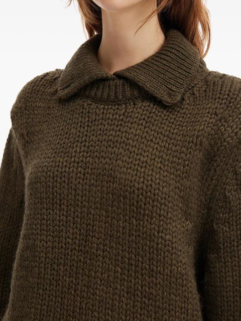 OUR LEGACY button-collar sweater - Green