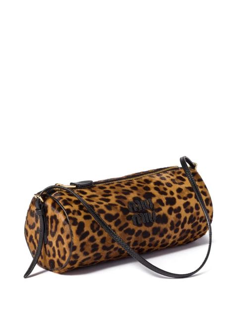 Miu Miu animal-print shoulder bag - Brown