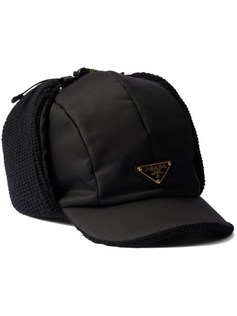 Prada Re-Nylon trapper hat - Black - zdjęcie produktu nr 1