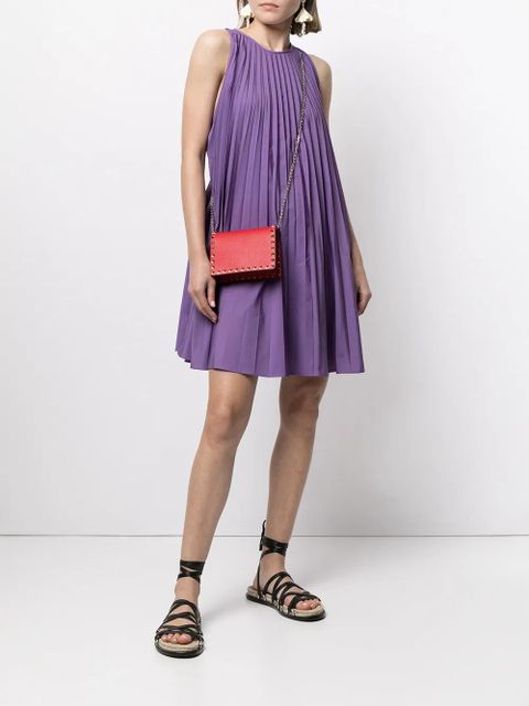 Valentino Garavani pleated sleeveless minidress - Purple - zdjęcie produktu nr 2