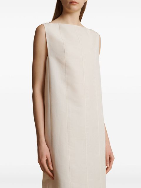 KHAITE Boat-neck dress - Neutrals