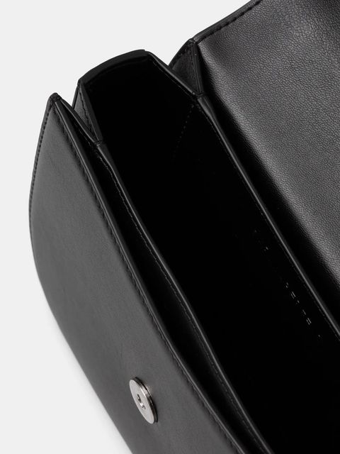 Karl Lagerfeld torebka skórzana kolor czarny A1W30445