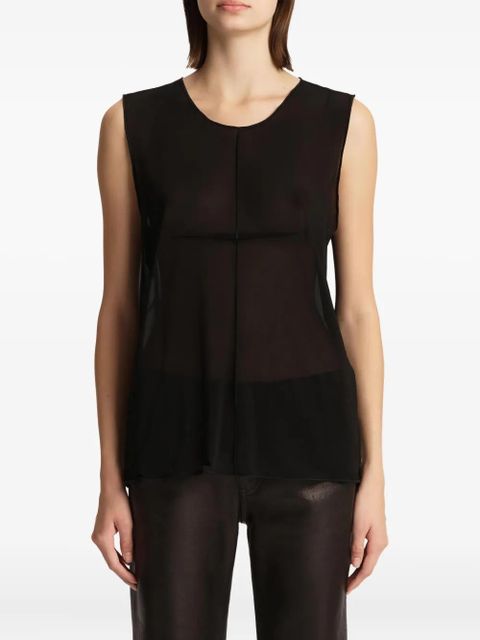 KHAITE Allo sleeveless top - Black