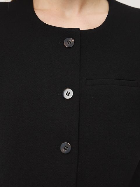 Medicine kamizelka damska kolor czarny jednorzędowa