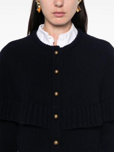 Chloé cape-design cardigan - Blue