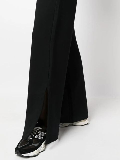GCDS wide-leg cotton-jersey trousers - Black