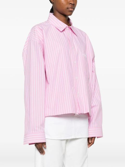 Balenciaga striped-pattern shirt - Pink