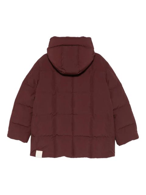 Jil Sander hooded-neck padded jacket - Red