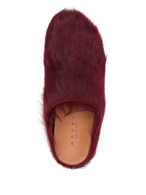 Marni Fussbett sabot mules - Red