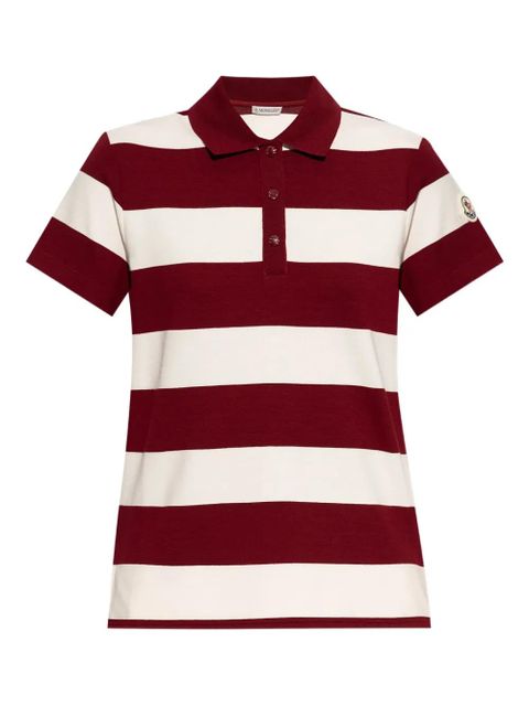 Moncler striped polo shirt - Red - zdjęcie produktu nr 1