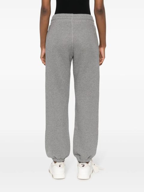 Off-White logo-embroidered track pants - Grey