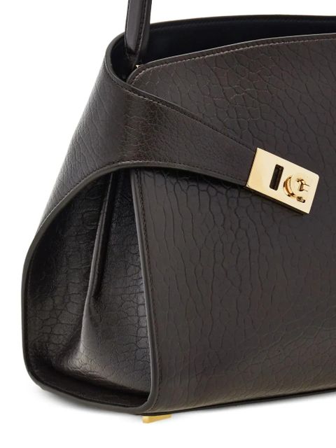 Ferragamo medium Hug Gancini-buckles shoulder bag - Brown