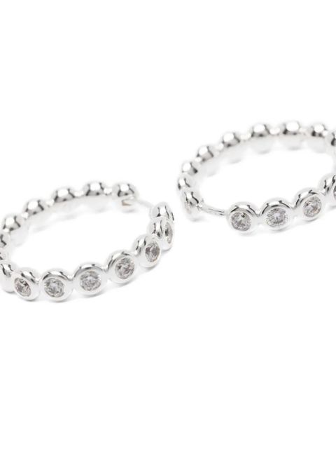 Missoma Tennis classic hoop earrings - Silver - zdjęcie produktu nr 2