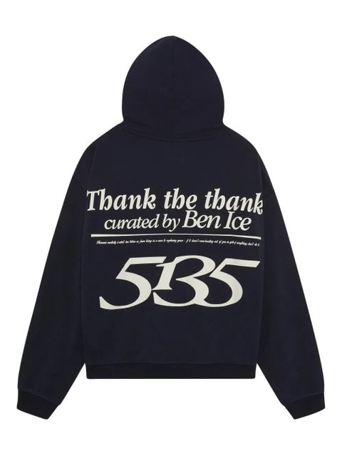 ALEMAIS graphic-print hoodie - Blue - zdjęcie produktu nr 2