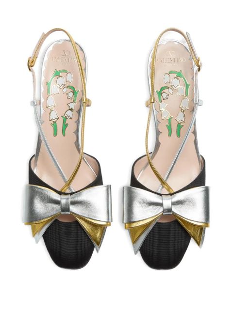 Valentino Garavani 45mm Bowow slingback pumps - Black