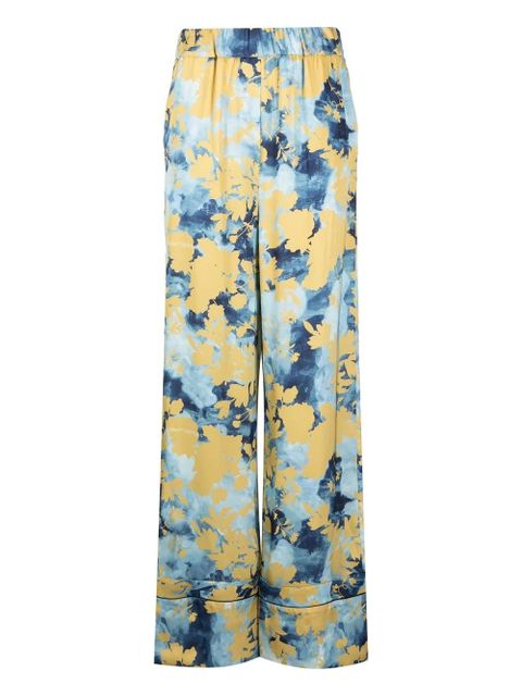 Off-White RMD flower-print wide-leg trousers - Blue - zdjęcie produktu nr 1
