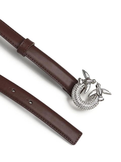 PINKO Love Birds buckle-embellished belt - Brown - zdjęcie produktu nr 2