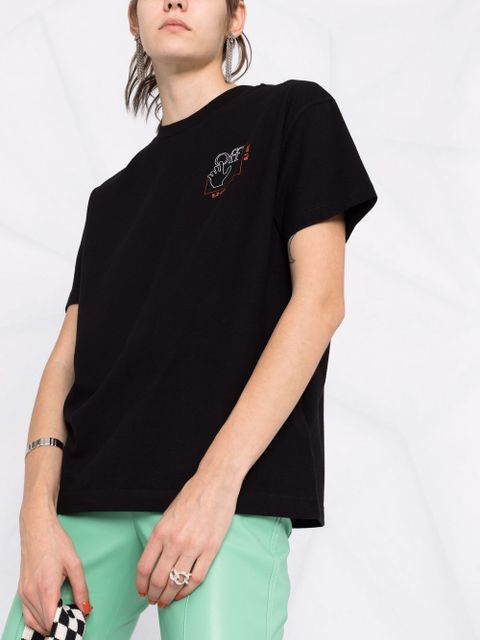 Off-White logo-print cotton T-shirt - Black - zdjęcie produktu nr 2