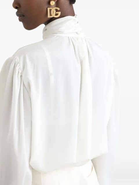Dolce & Gabbana DNA bow-detailed shirt - White
