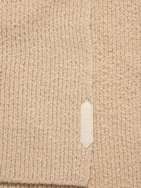 Lanvin ribbed scarf - Neutrals - zdjęcie produktu nr 2