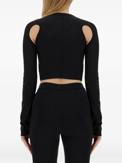 Off-White cut-out crop top - Black