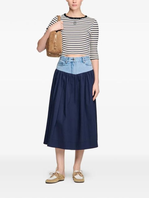 SANDRO striped-pattern top - Neutrals - zdjęcie produktu nr 2