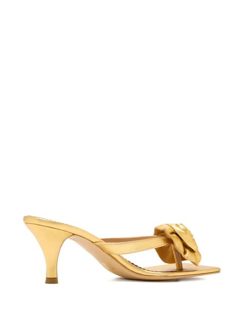 Vanina flower heeled sandals - Gold
