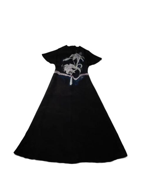 Altuzarra Daisy floral-print midi dress - Black - zdjęcie produktu nr 1