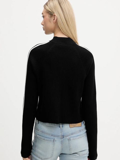 adidas Originals kardigan Slim Knit Tt damski kolor czarny JY2597 - zdjęcie produktu nr 2