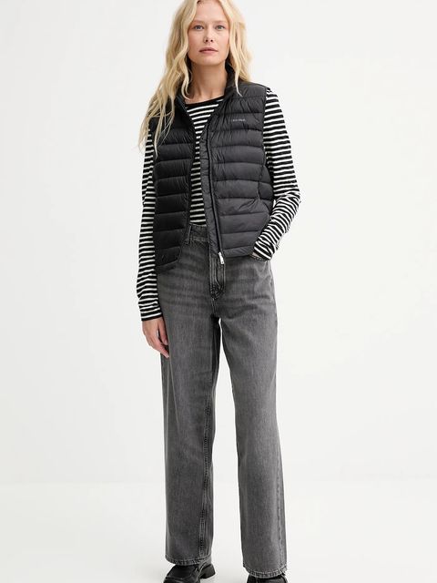 Calvin Klein bezrękawnik puchowy kolor czarny przejściowy LV044C529G - zdjęcie produktu nr 2