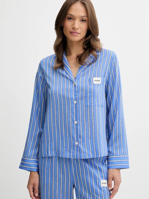 HUGO koszula piżamowa damska kolor fioletowy 50544173 - zdjęcie produktu nr 1