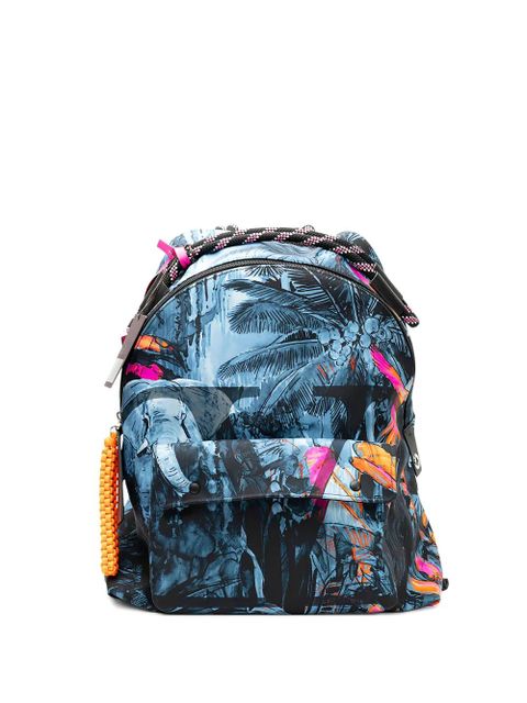 Valentino Garavani floral-print backpack - Blue - zdjęcie produktu nr 1