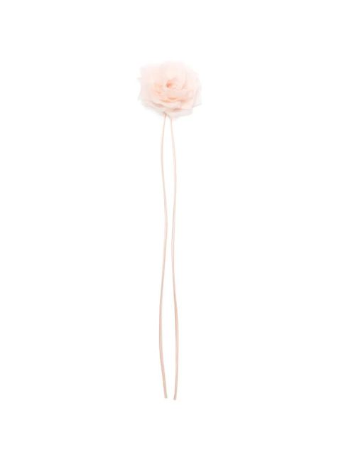 Max Mara Mxario floral-appliqué brooch - Pink - zdjęcie produktu nr 1