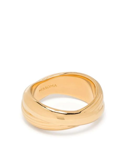 Missoma Lucy Williams Chunky Entwine ridge ring - Gold - zdjęcie produktu nr 1
