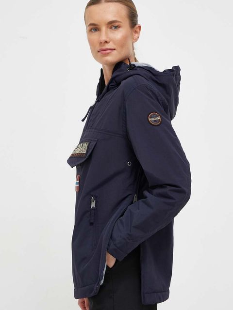 Napapijri kurtka damska kolor granatowy przejściowa