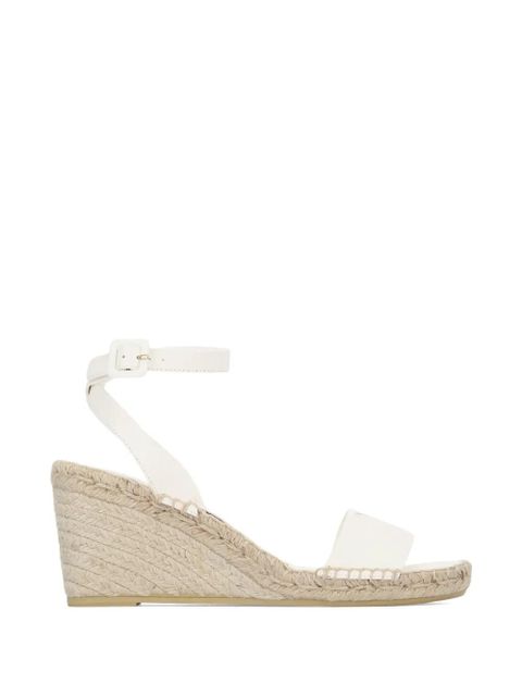 Prada ankle-strap wedge espadrilles - White - zdjęcie produktu nr 1