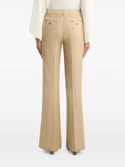 ETRO striped bootcut trousers - Neutrals