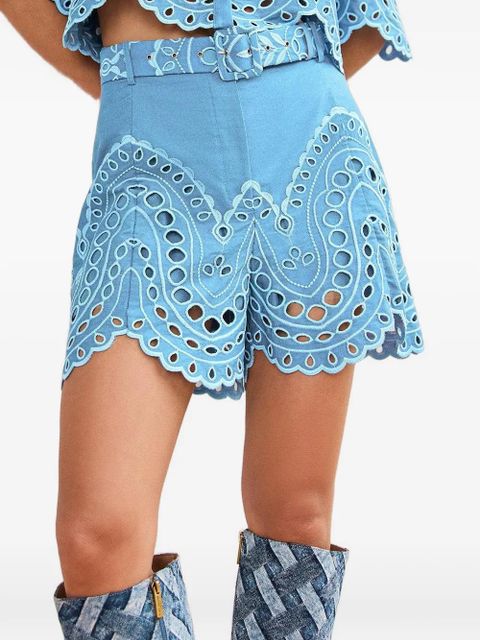 Charo Ruiz Ibiza Dune cut-out shorts - Blue